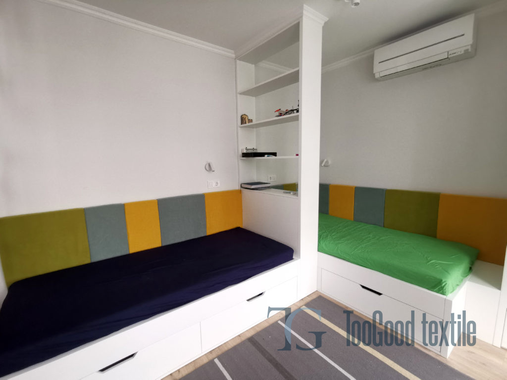 Продукция TooGood. Декоративный текстиль. Подушки на стену. Стеновые панели. Мягкие спинки. У нас вы можете заказать декоративный текстиль.